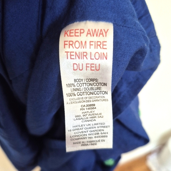 Hatley Women’s Blue Embroidered Tiered Mini Dress – Size Medium - Picture 6 of 7